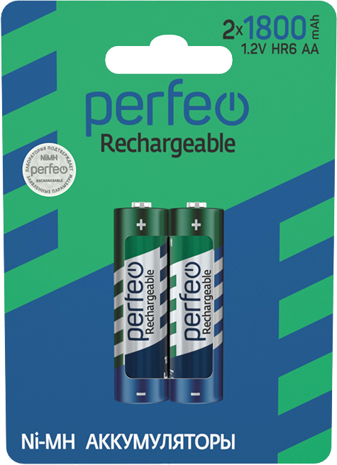 Perfeo AA1800mAh/2BL  Аккумулятор (|60/240 PF_4159)