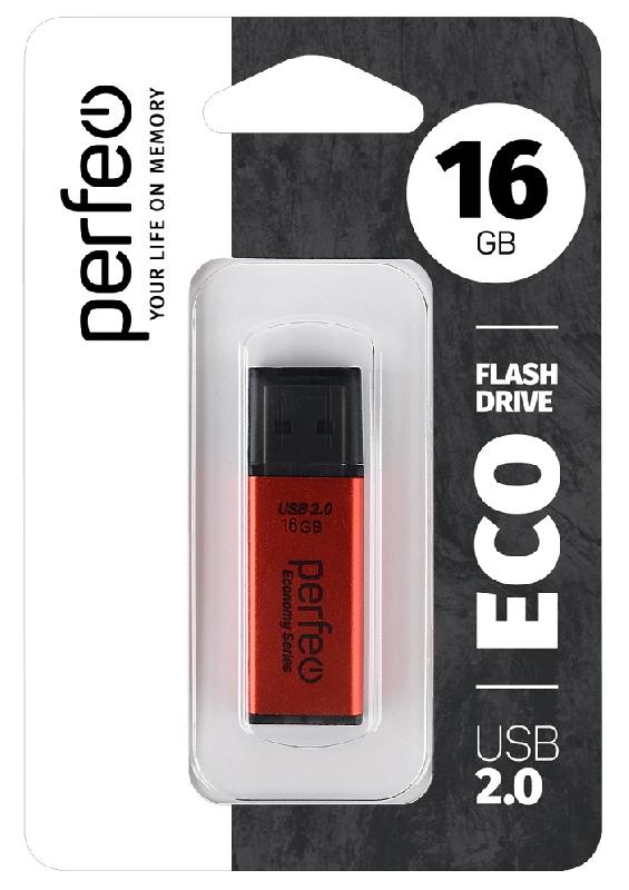 Perfeo USB 16GB E03 Red economy series