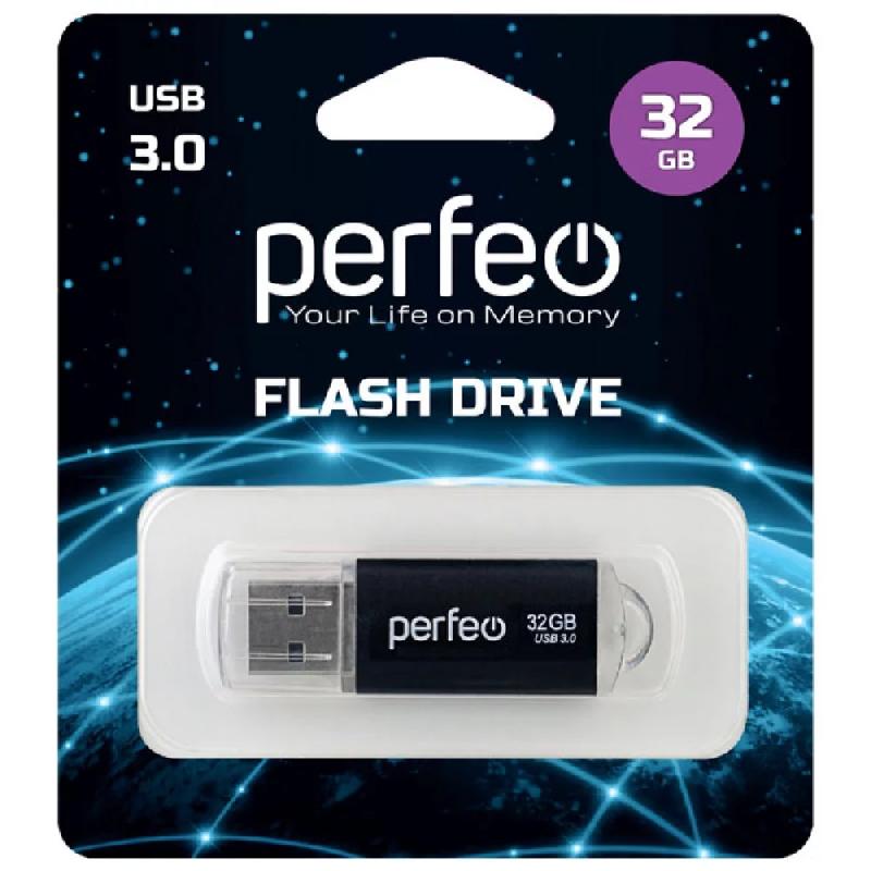 Perfeo USB 3.0 32GB C14 Black metal series