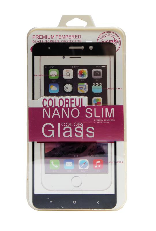 Защитное стекло на экран для Sam Galaxy A7 2016  2D (Чёрный)