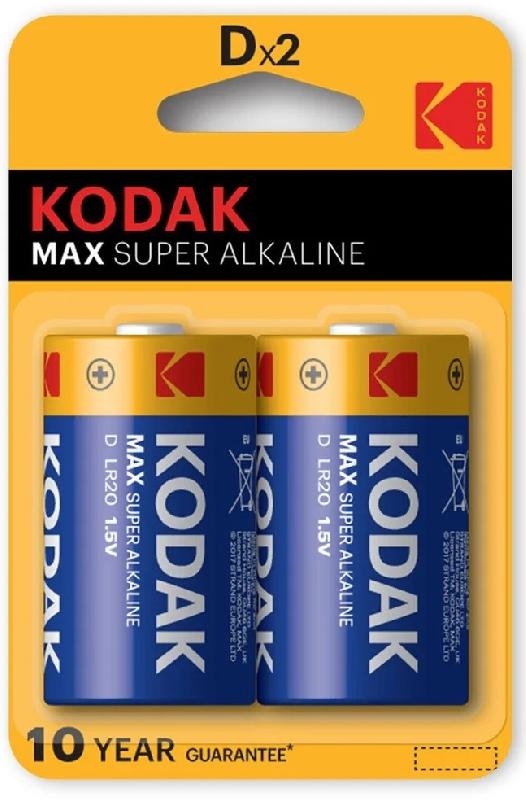 KODAK LR20/2BL MAX Super Alkaline (|20/100)