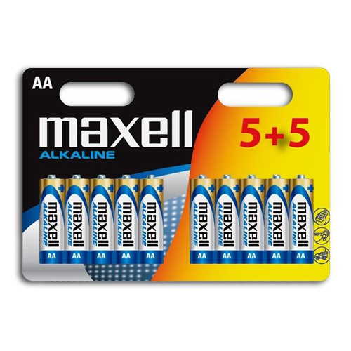 Батарейка алкалиновая MAXELL LR6/(5+5)BL  AA (10 шт. в блистере)