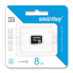 Карта памяти micro SD 8 GB SmartBuy  Class 10  (без адаптора) 
