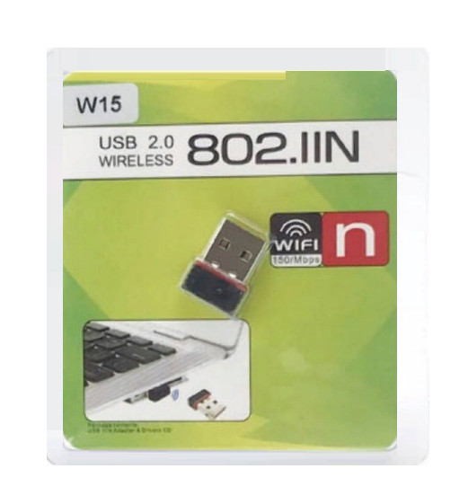 USB адаптер беспроводной WiFi, W15.USB 2.0 (802.IIN)