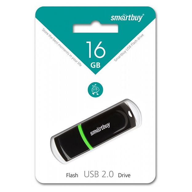 Накопитель USB Flash 16GB SmartBuy Paean (Чёрный)