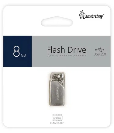 USB 2.0 накопитель Smartbuy 008 ГБ серия MU30 Мини (SB008GBMU30)