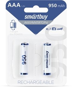 Аккумулятор NiMh Smartbuy AAA/2BL 950 mAh (24/240) (SBBR-3A02BL950)