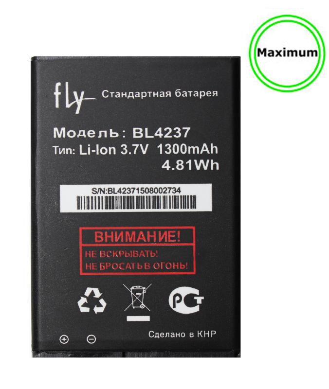Аккумулятор для Fly BL-4237 на тел. IQ430/IQ245/IQ246 1800 mAh (Maximum, тех.упаковка)