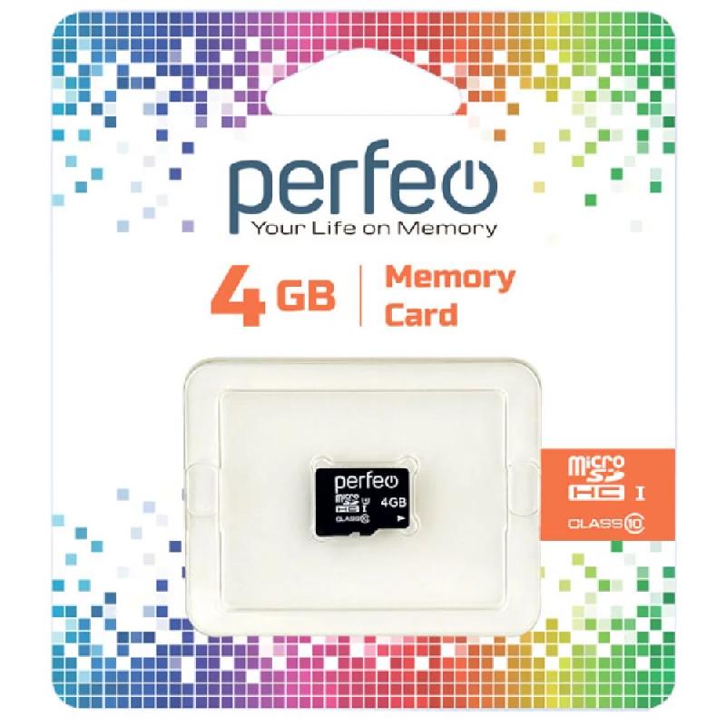 Perfeo microSD 4GB High-Capacity (Class 10) w/o Adapter