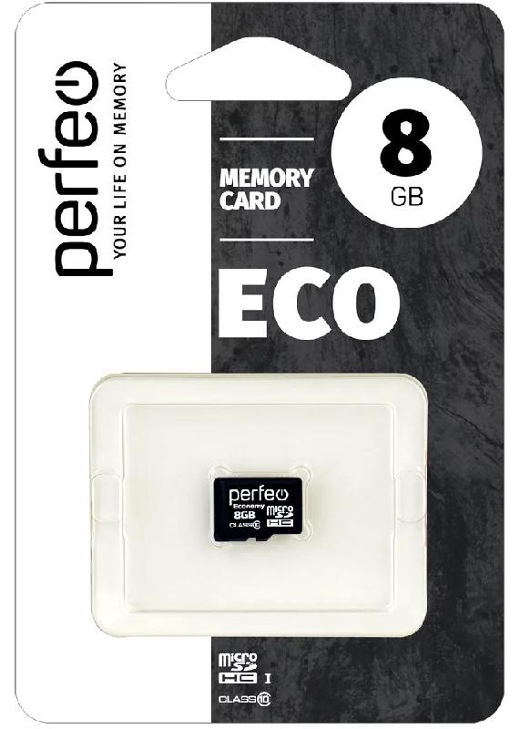 Perfeo microSD 8GB High-Capacity (Class 10) w/o Adapter economy series