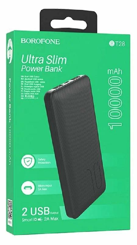 Аккумулятор внешний Borofone BT28, Beneficial, 10000mAh, цвет: чёрный