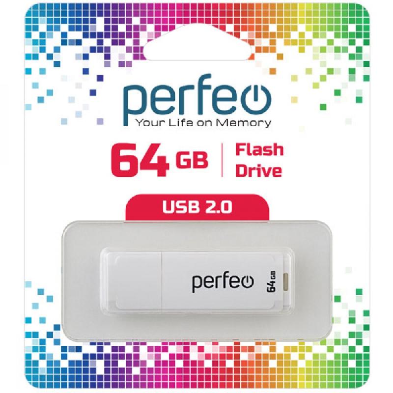 Perfeo USB 64GB C04 White