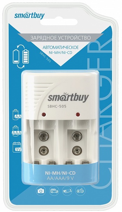 ЗУ для Ni-Mh/Ni-Cd аккумуляторов Smartbuy 505 автоматическое (SBHC-505)/80