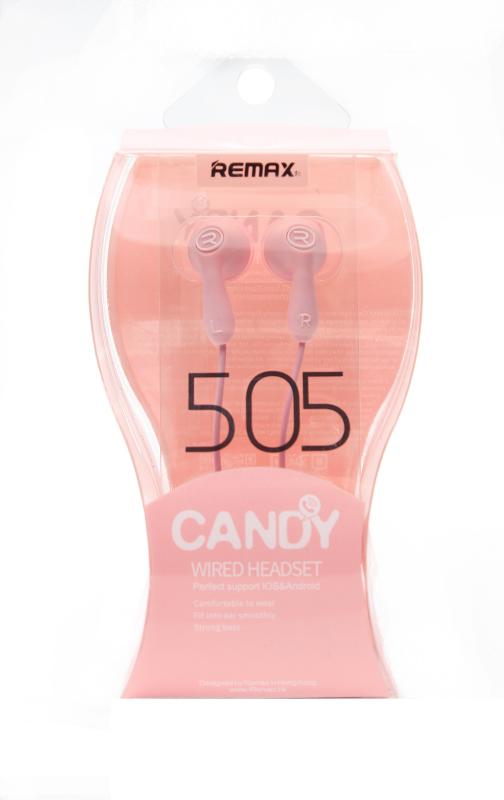 Стереонаушники REMAX  Candy RM-505 (Розовый)