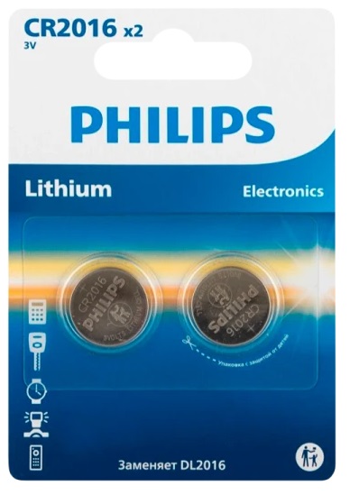 Philips CR2016/2BL Lithium (|40/400)