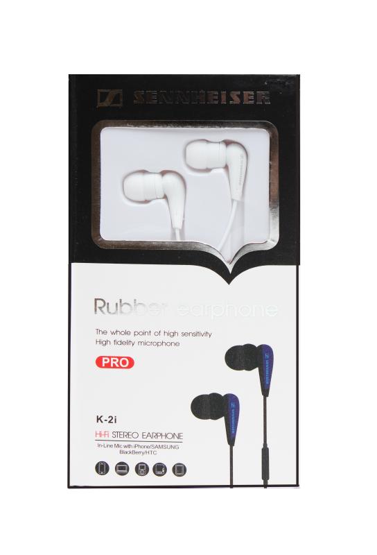 Наушники MP3  SENN  K-2 i c микрофоном  (упаковка - коробка) (Белый)