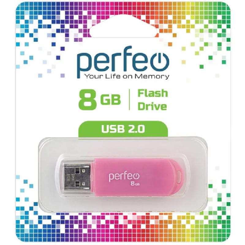 Perfeo USB 8GB C03 Pink