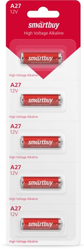 Батарейка алкалиновая Smartbuy A27/5B (100/1000) (SBBA-27A5B)