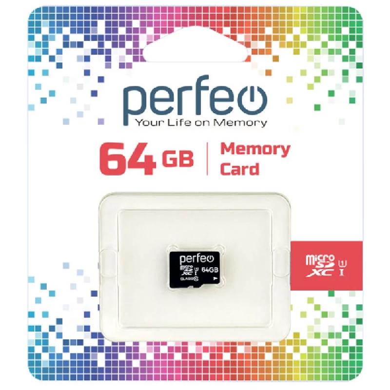 Perfeo microSDXC 64GB High-Capacity (Class 10) UHS-1 w/o Adapter