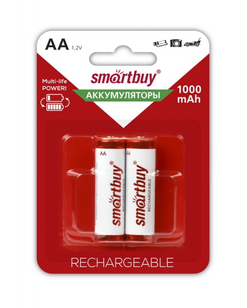 Аккумулятор Smartbuy HR/2 BL  AA 1000 mAh NiMh (2 шт. в упаковке)
