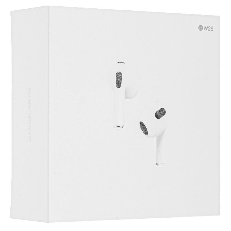 Наушники внутриканальные Borofone BW26, Bluetooth, цвет: белый