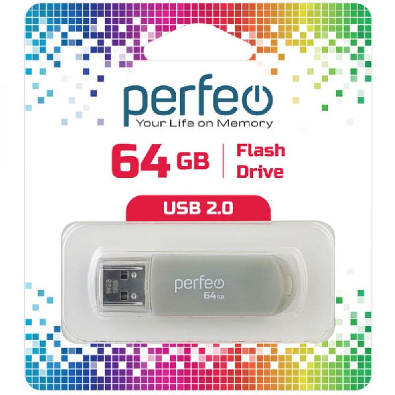 Perfeo USB 64GB C03 Grey