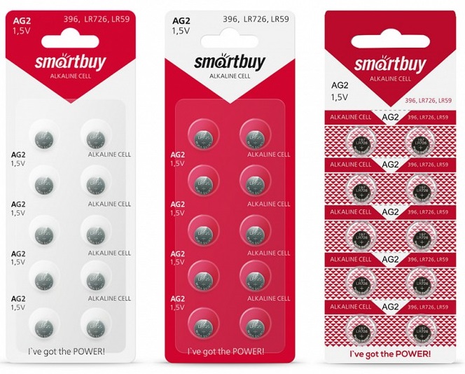Батарейка часовая Smartbuy AG2-10B (100/2000) (SBBB-AG2-10B)
