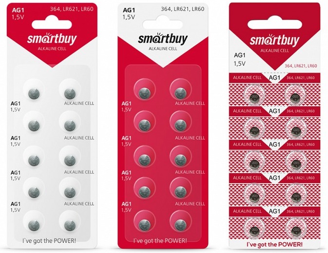Батарейка часовая Smartbuy AG1-10B (100/2000) (SBBB-AG1-10B)