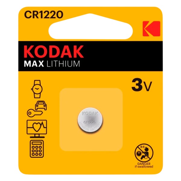 KODAK CR1220/1BL MAX Lithium (|60/240)