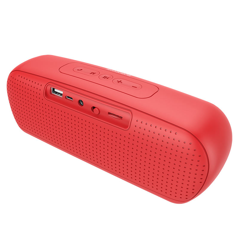 Колонка портативная Borofone BR11 (Bluetooth,USB, microSD,AUX) (Красный)