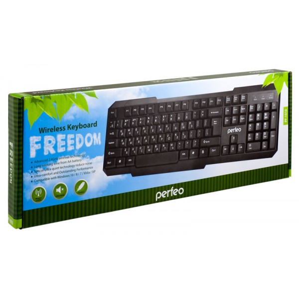 Клавиатура Perfeo  беспроводная &quot;FREEDOM&quot;, USB, PF-1010