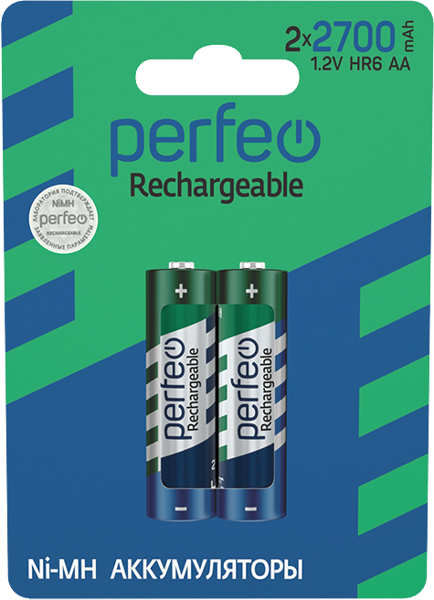 Perfeo AA2700mAh/2BL  Аккумулятор (|60/240 PF_3924)