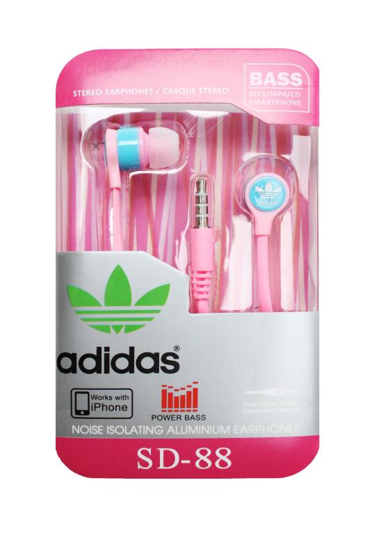 Наушники MP3 &quot;AD&quot; SD-88 с микрофоном (упаковка-бокс) (Розовый)