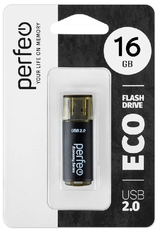 Perfeo USB 16GB E04 Black economy series