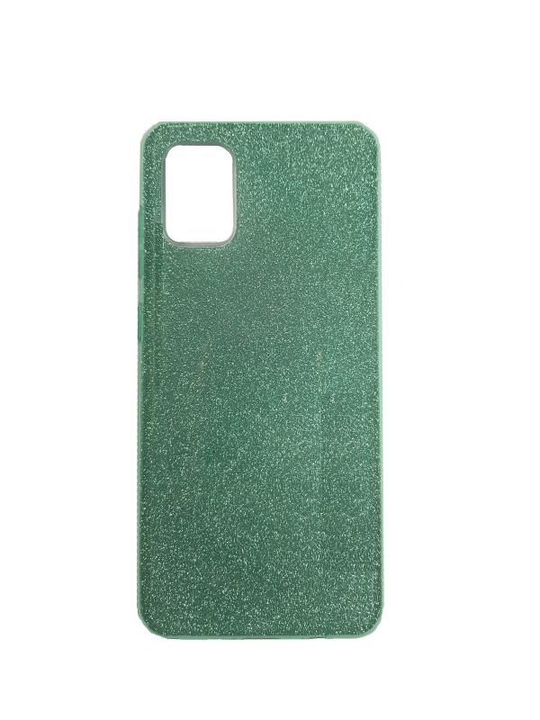 Накладка силиконовая для Sam A31 (Блестящая, Зеленый)