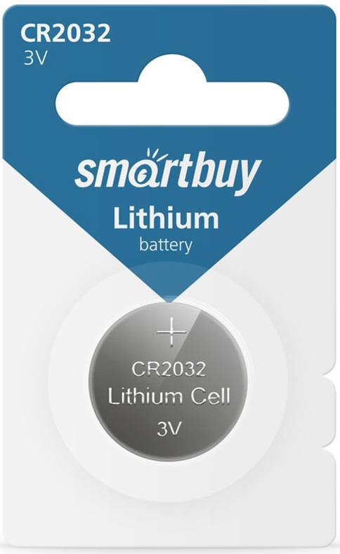 Литиевый элемент питания Smartbuy CR2032/1B (12/720) (SBBL-2032-1B)