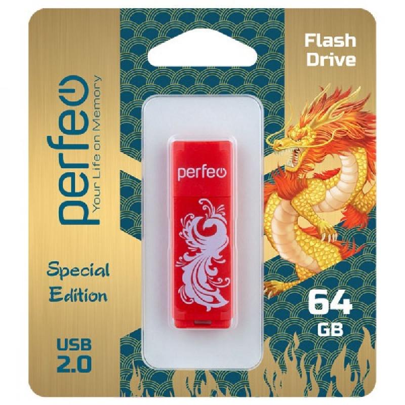 Perfeo USB 64GB C04 Red Phoenix
