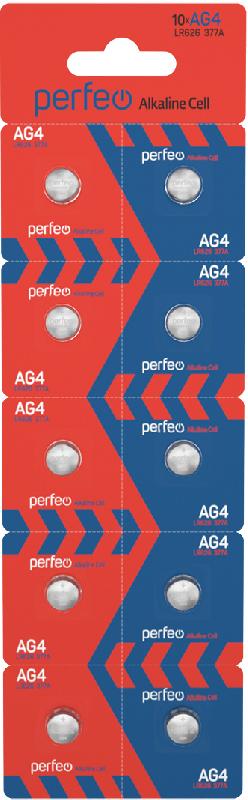 Perfeo AG4 LR626/10BL Alkaline Cell (|200/3200 PF_4004)