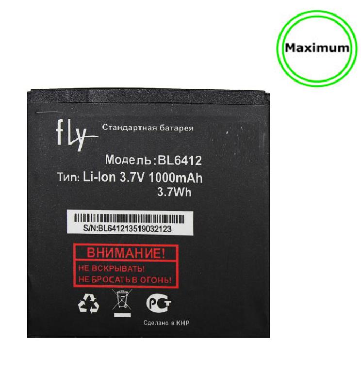 Аккумулятор для  Fly BL-6412 на тел.IQ434 ERA Nano 5  1000 mah (Maximum, тех.упаковка)