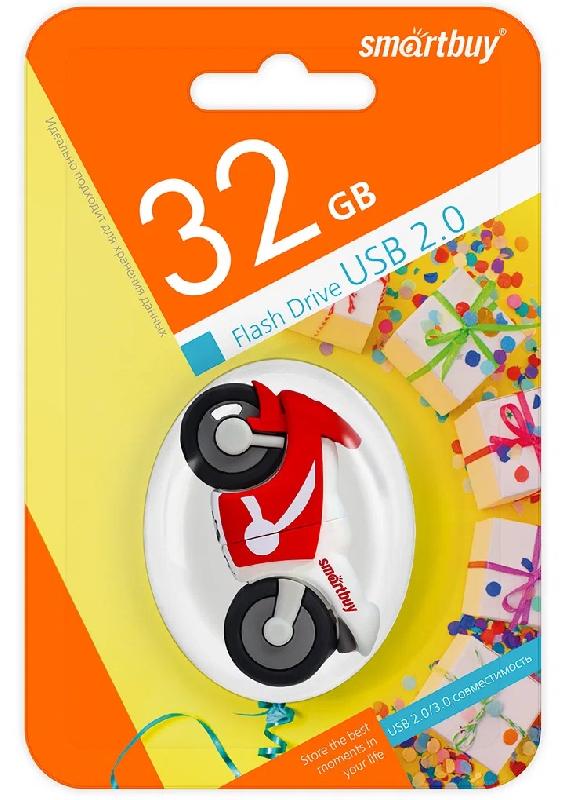 USB 2.0 накопитель Smartbuy 032 ГБ серия Wild Байк (SB32GBBIKE)