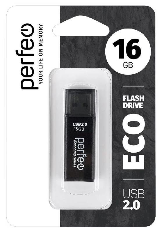 Perfeo USB 16GB E03 Black economy series