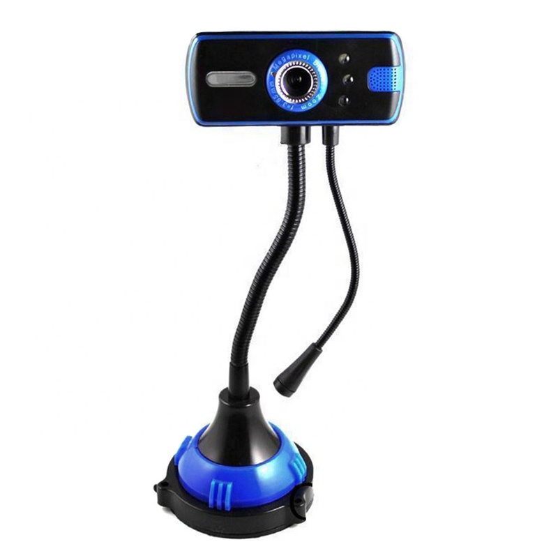 Web-камера с микрофоном (B20, На гибкой ножке с микрофоном, упаковка - коробка, Чёрный)
