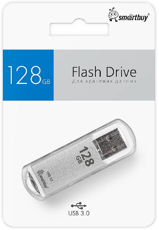 USB 3.0/3.1 накопитель Smartbuy 128 ГБ серия V-Cut Серебро (SB128GBVC-S3)