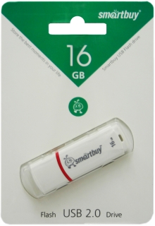Накопитель USB Flash 16GB SmartBuy Grown  (Белый)