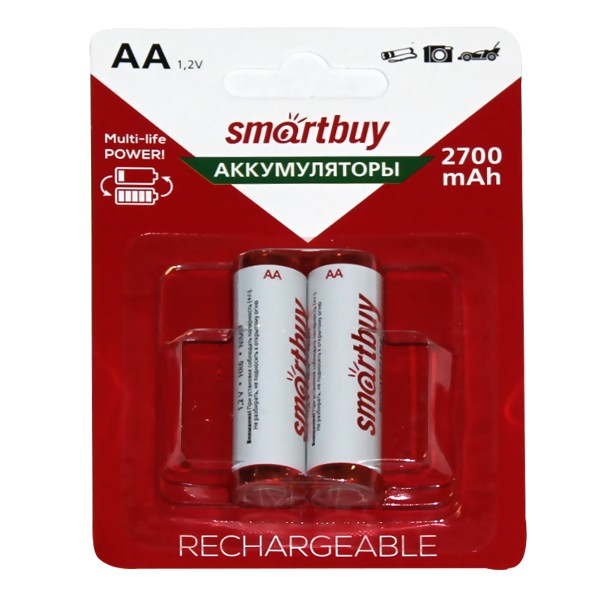 Аккумулятор Smartbuy HR6/2 BL AA 2700 mAh NiMh (2 шт. в упаковке)