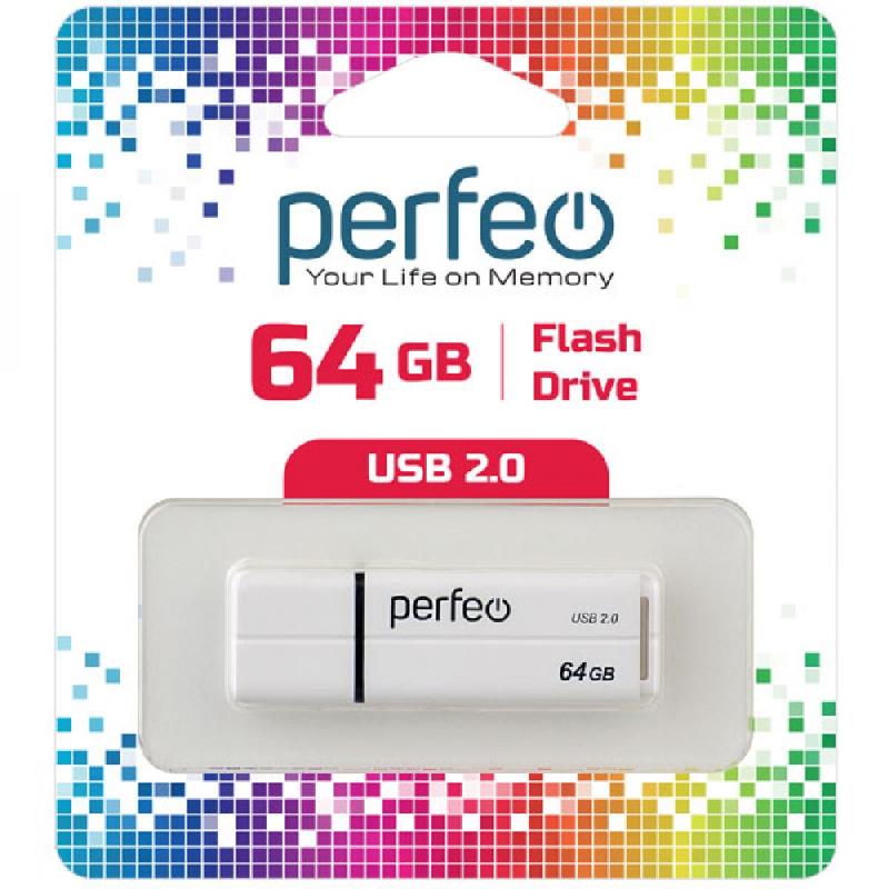 Perfeo USB 64GB C01G2 White