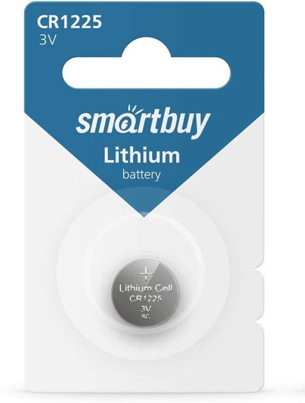 Литиевый элемент питания Smartbuy CR1225/1B (12/720) (SBBL-1225-1B)
