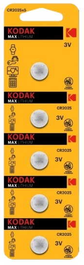 KODAK CR2025/5BL MAX Lithium (|60/360)