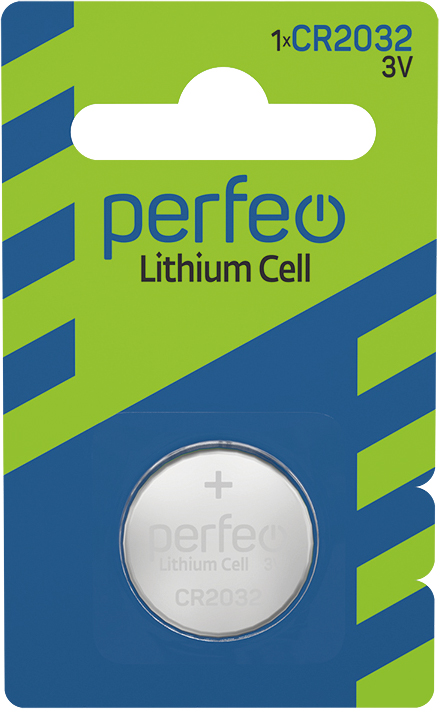 Perfeo CR2032/1BL Lithium Cell (|30/600 PF_3998)