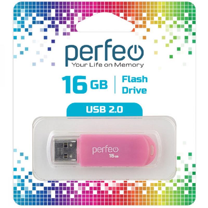 Perfeo USB 16GB C03 Pink